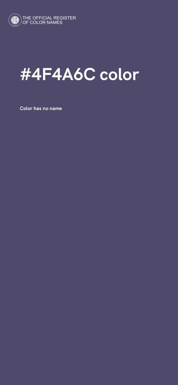 #4F4A6C color image