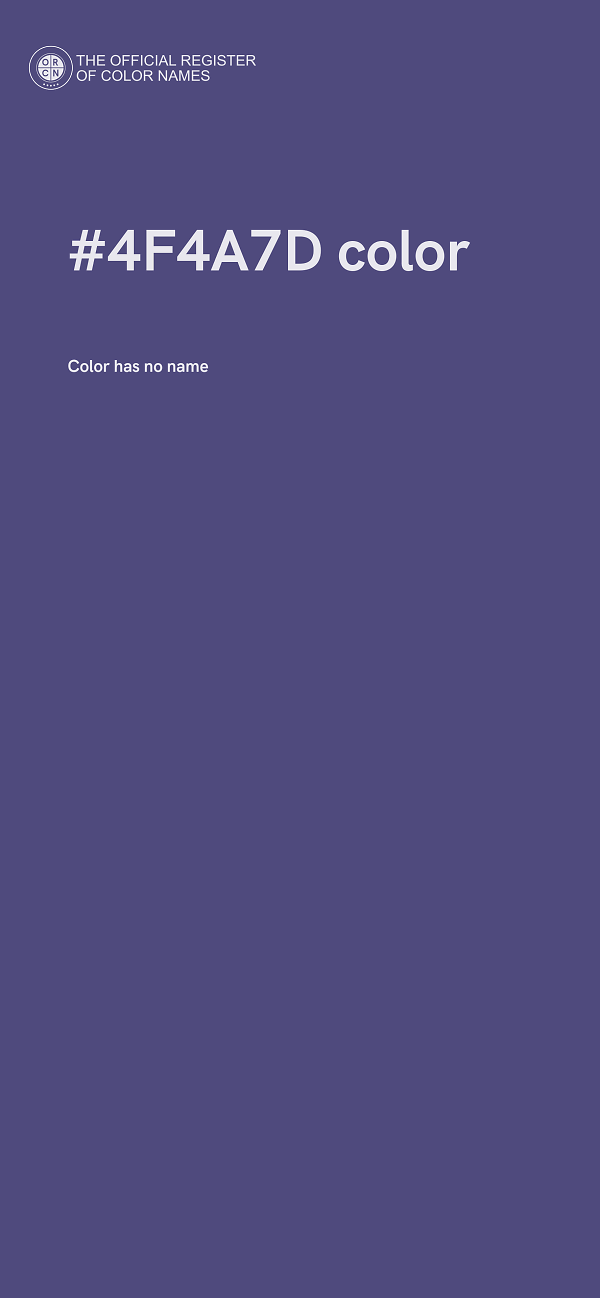 #4F4A7D color image