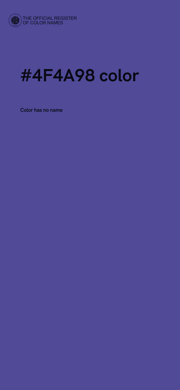 #4F4A98 color image