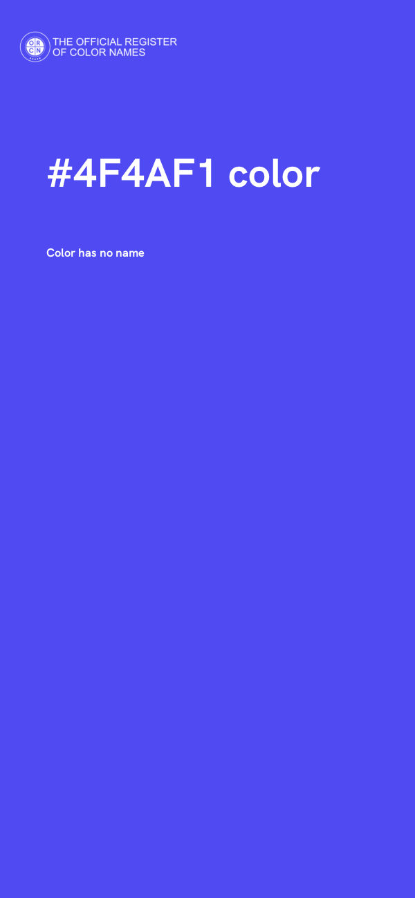 #4F4AF1 color image