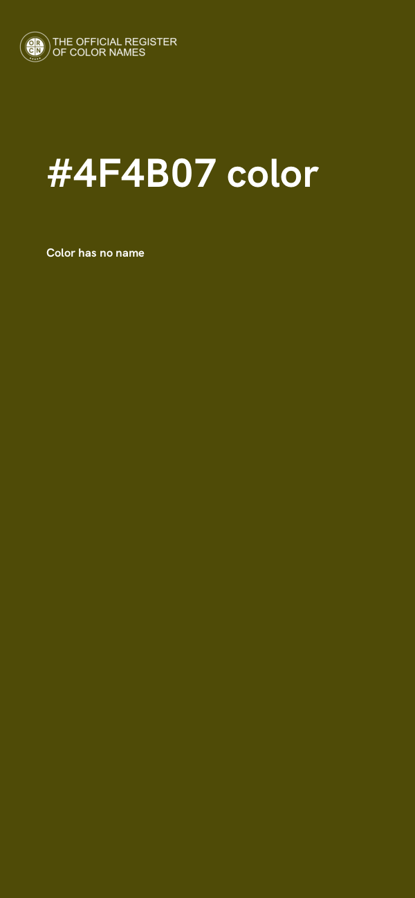 #4F4B07 color image