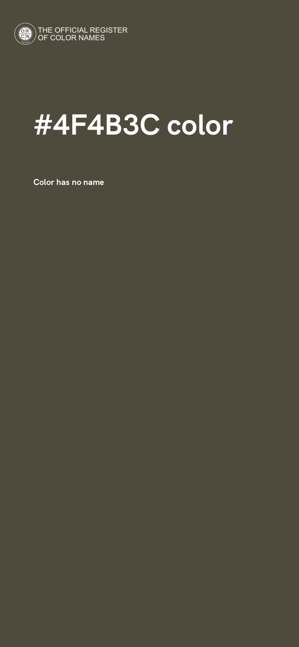 #4F4B3C color image