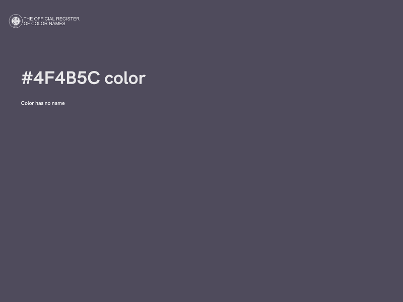 #4F4B5C color image