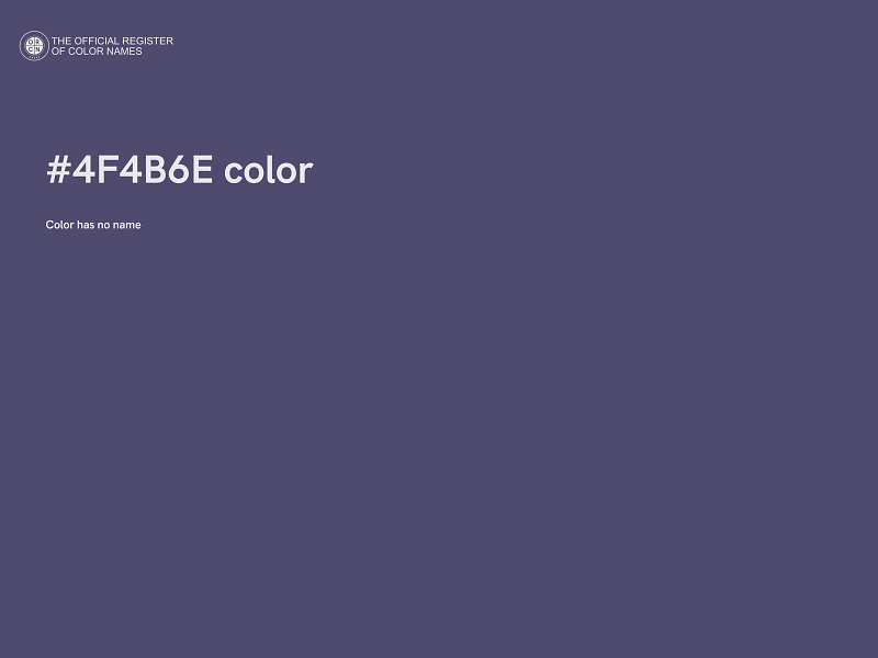 #4F4B6E color image