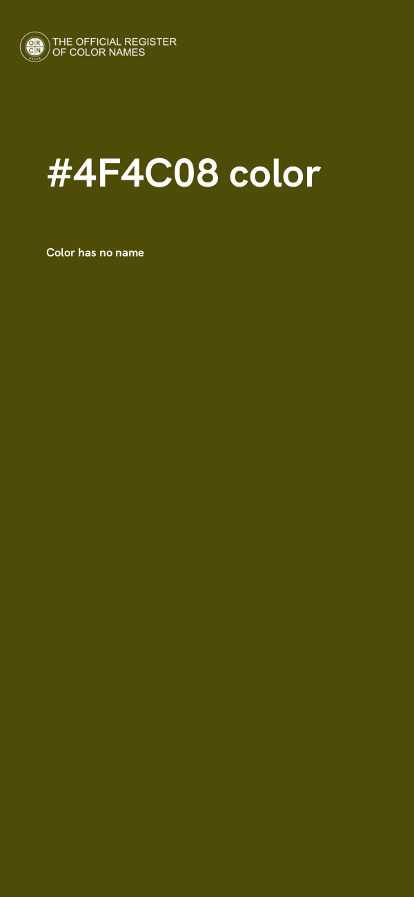 #4F4C08 color image