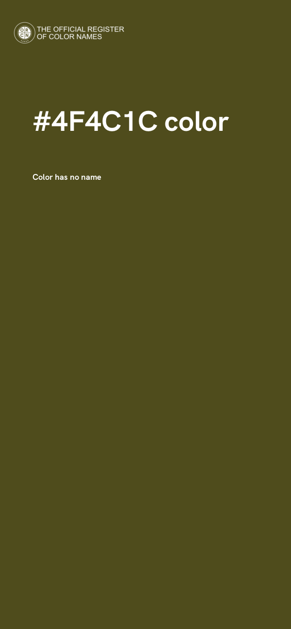 #4F4C1C color image