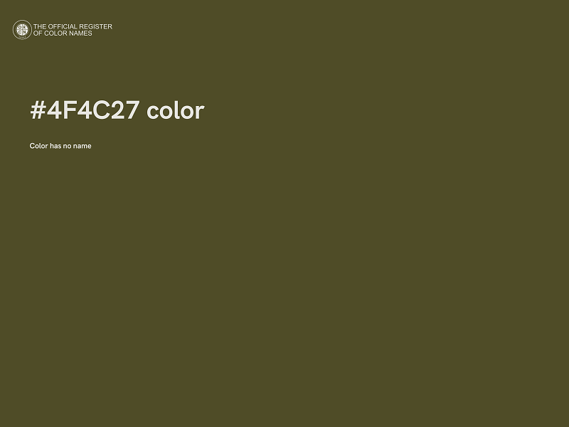#4F4C27 color image