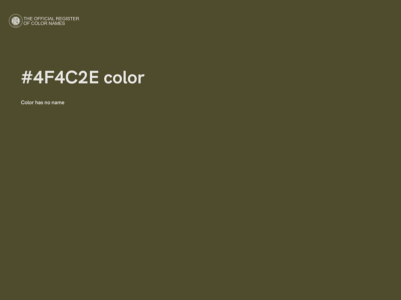 #4F4C2E color image