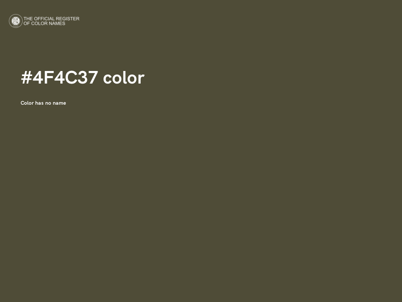 #4F4C37 color image