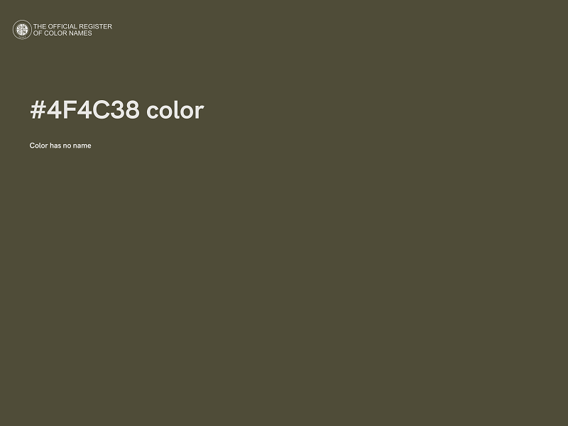 #4F4C38 color image