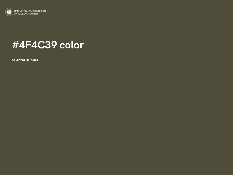 #4F4C39 color image
