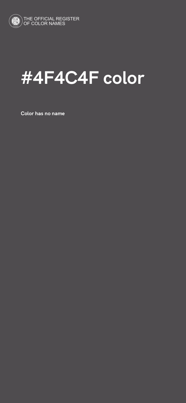 #4F4C4F color image