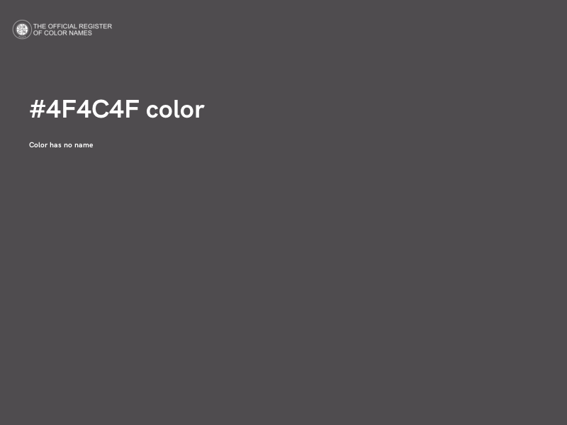 #4F4C4F color image