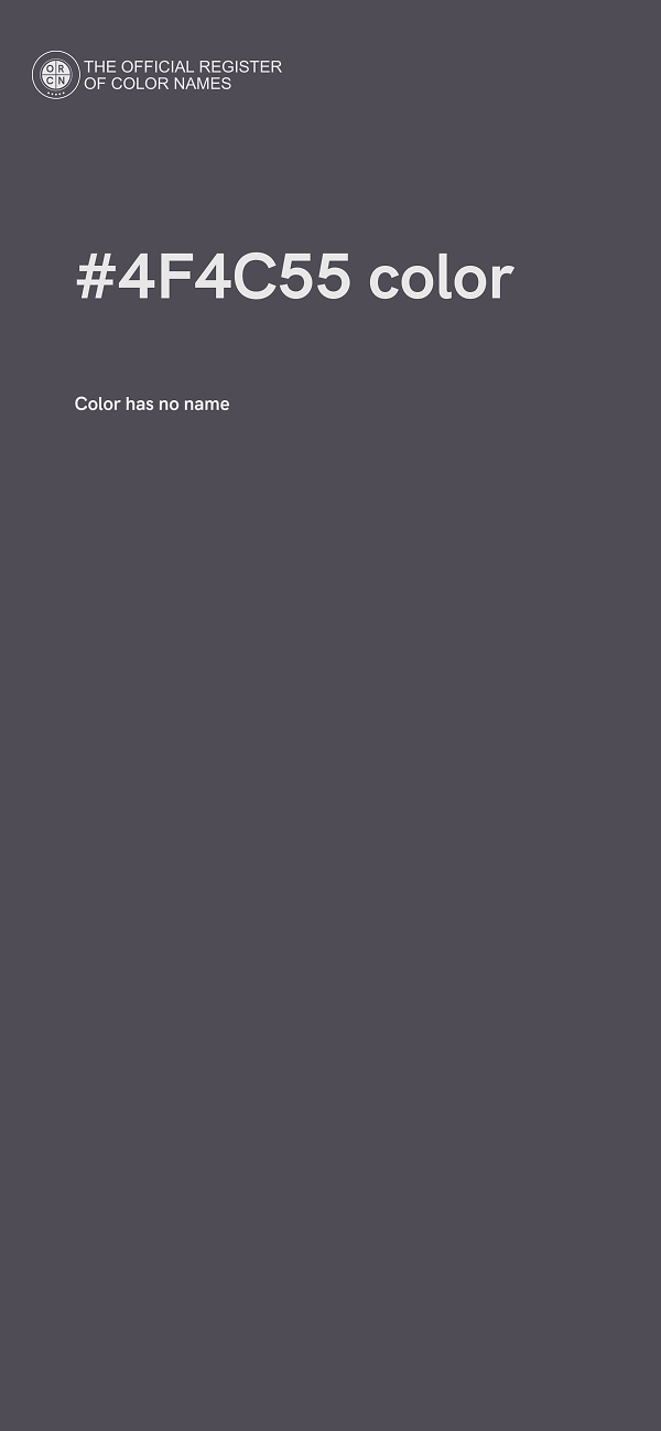 #4F4C55 color image