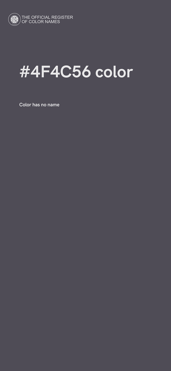 #4F4C56 color image
