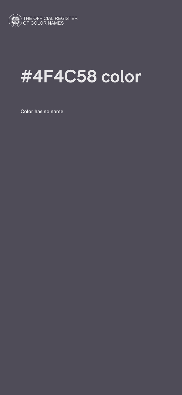 #4F4C58 color image
