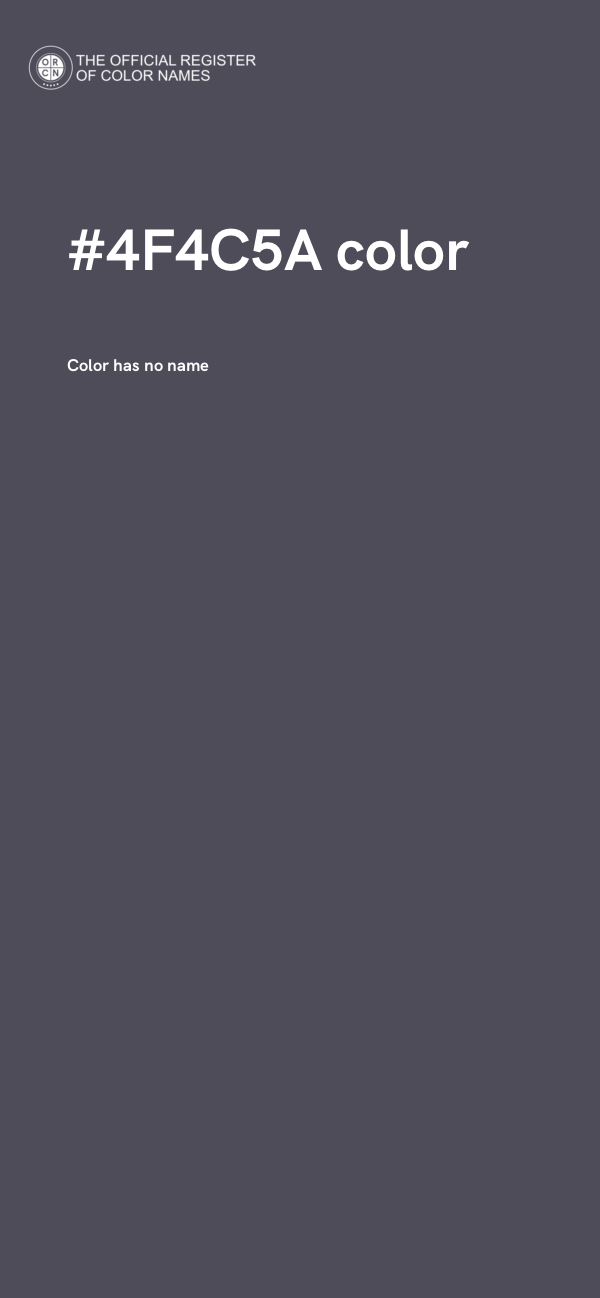 #4F4C5A color image