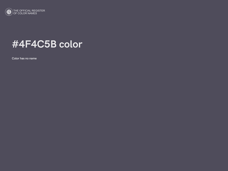 #4F4C5B color image