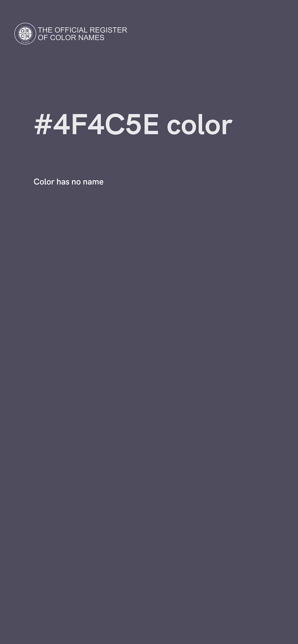 #4F4C5E color image