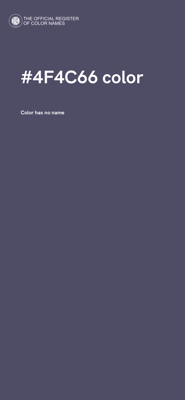 #4F4C66 color image