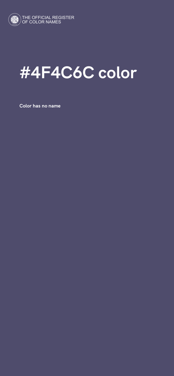 #4F4C6C color image