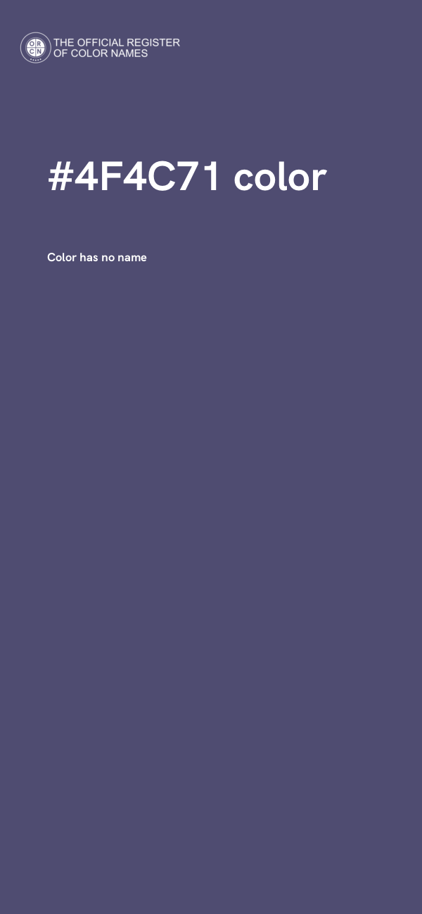 #4F4C71 color image