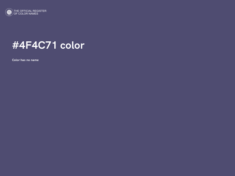 #4F4C71 color image