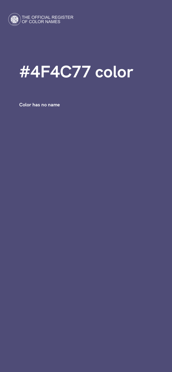 #4F4C77 color image