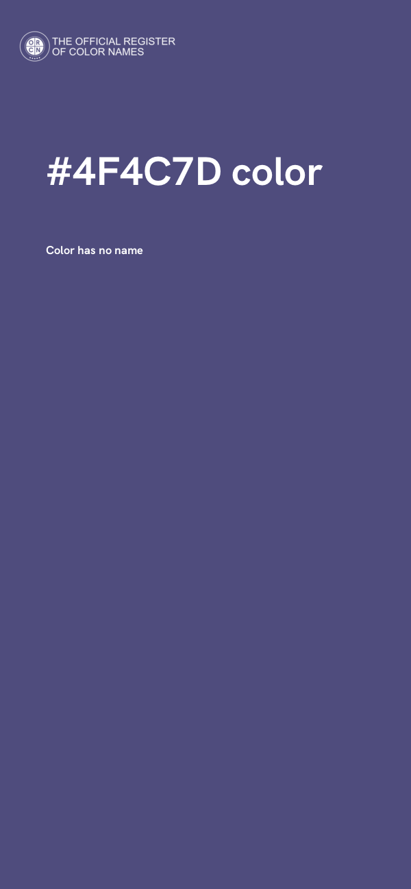#4F4C7D color image