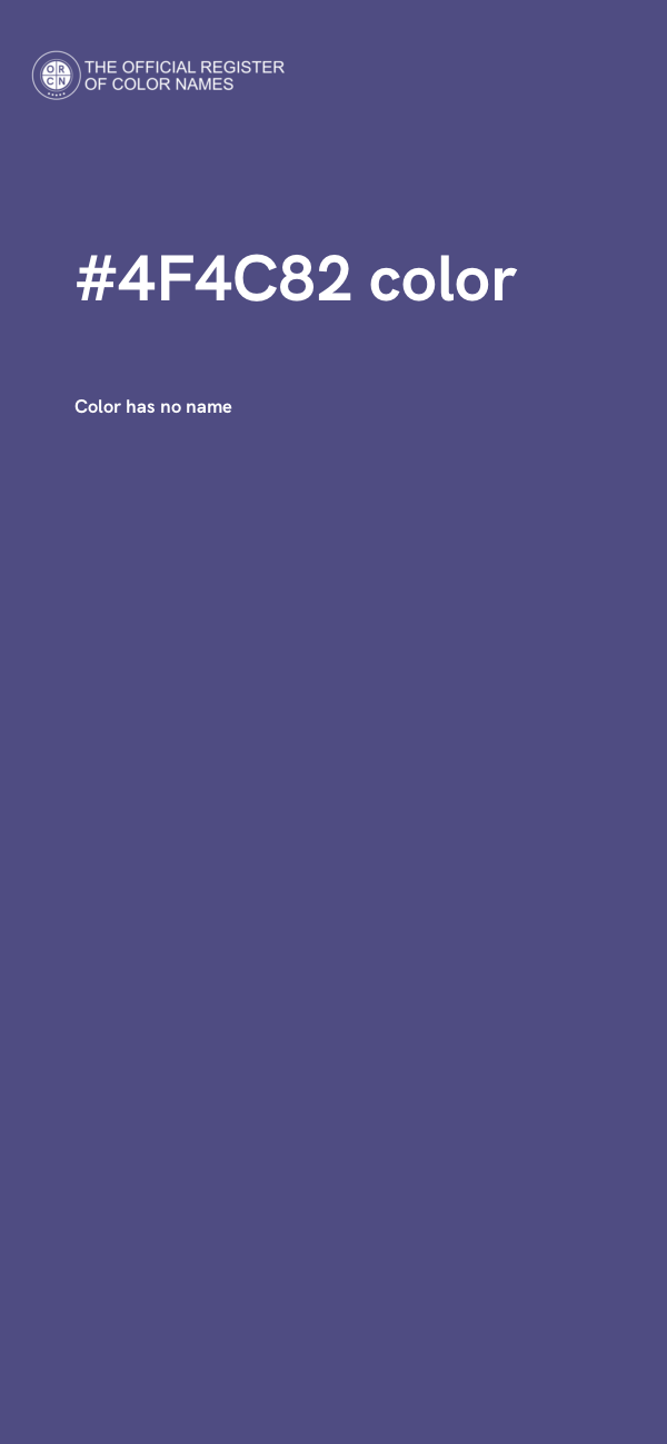 #4F4C82 color image