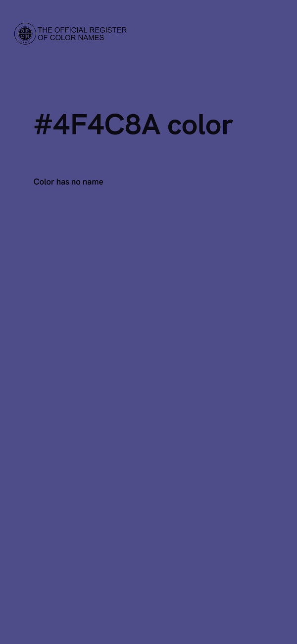 #4F4C8A color image