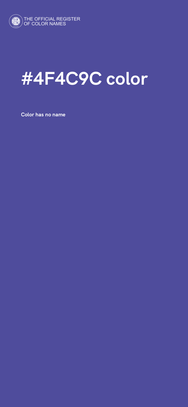 #4F4C9C color image