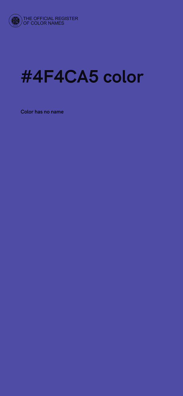 #4F4CA5 color image