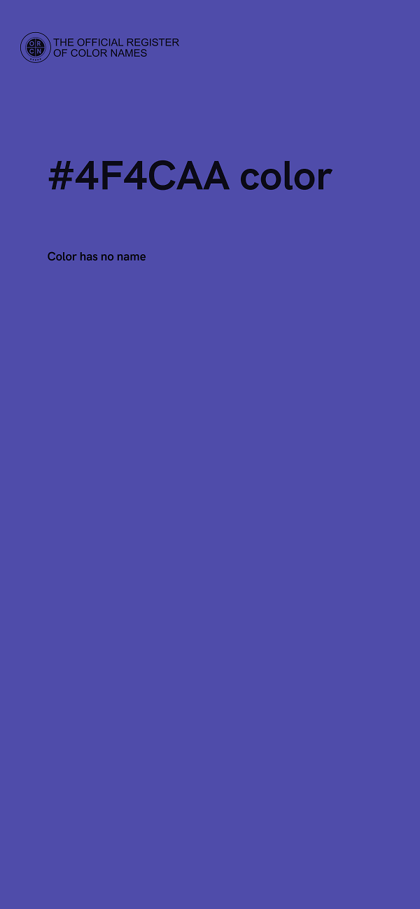 #4F4CAA color image