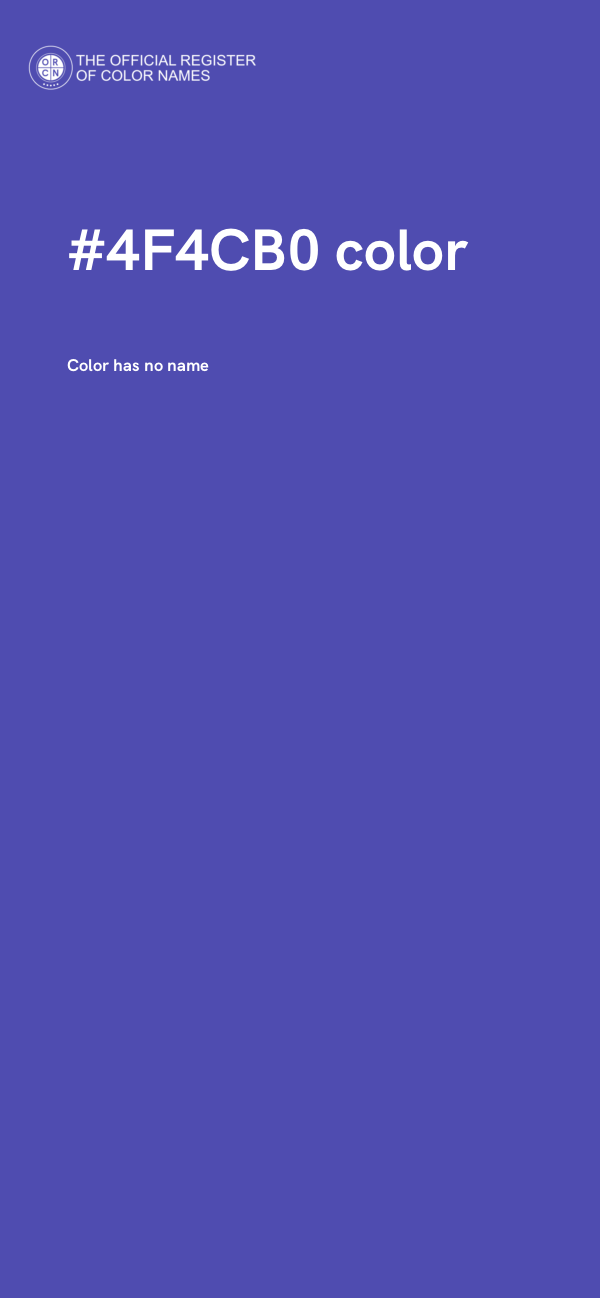 #4F4CB0 color image