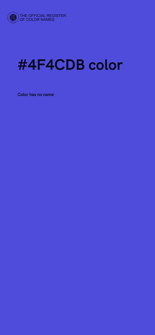 #4F4CDB color image