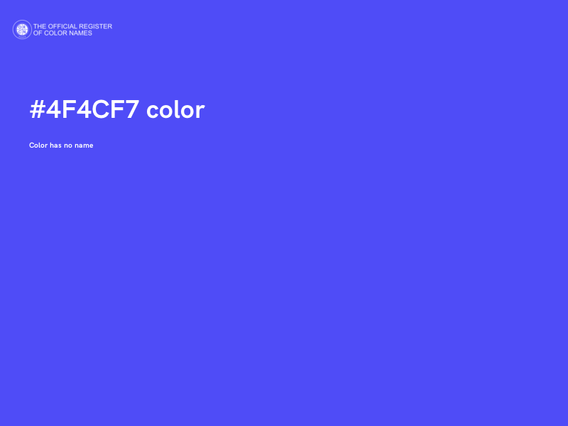 #4F4CF7 color image