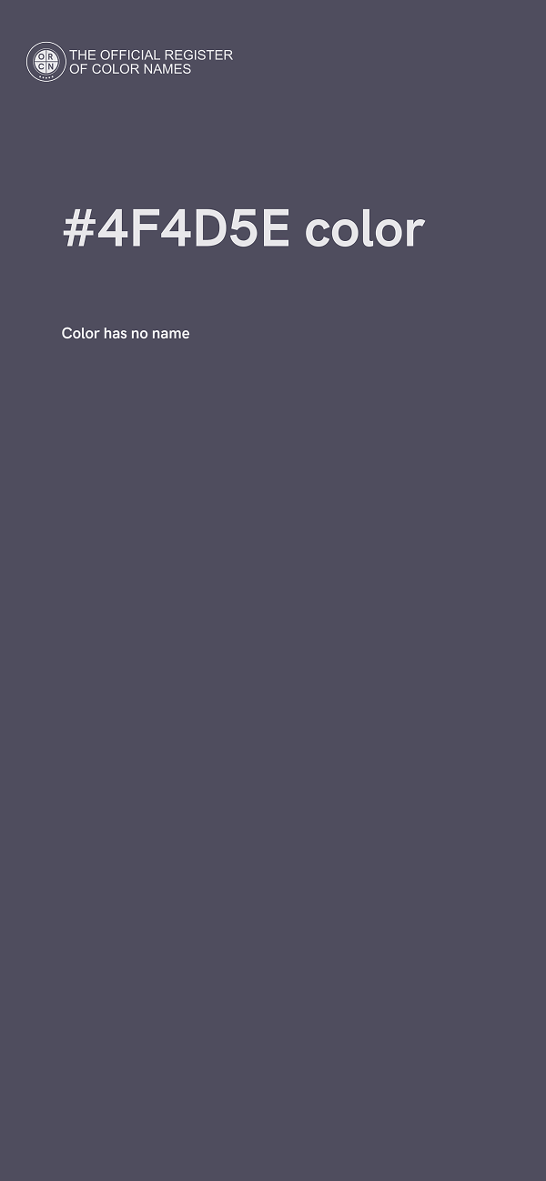 #4F4D5E color image