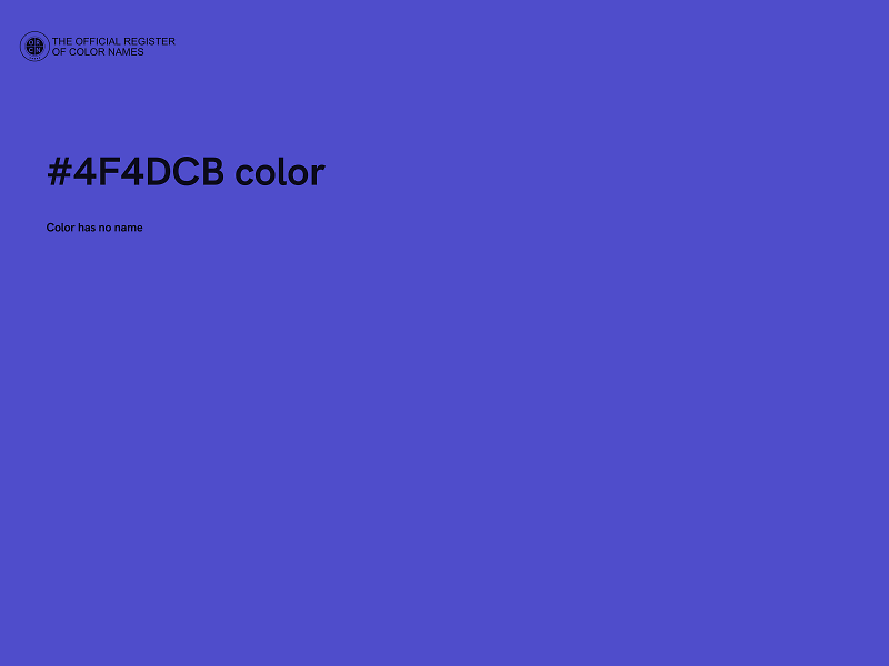 #4F4DCB color image