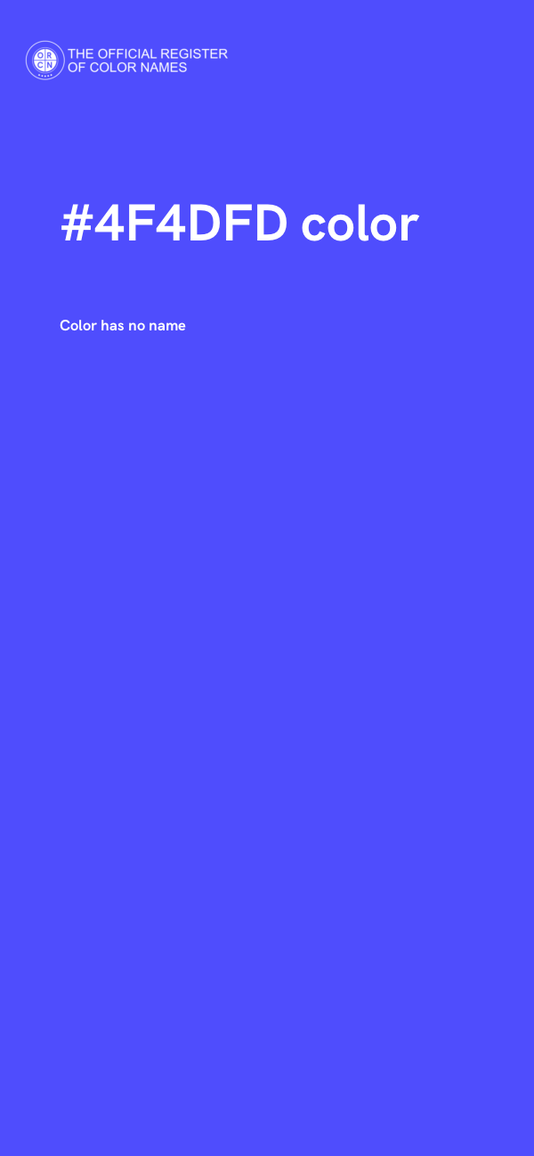 #4F4DFD color image