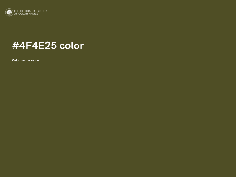 #4F4E25 color image