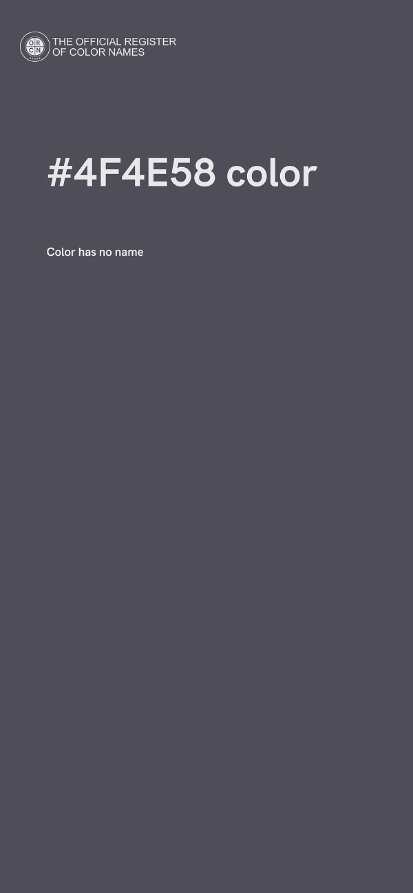 #4F4E58 color image