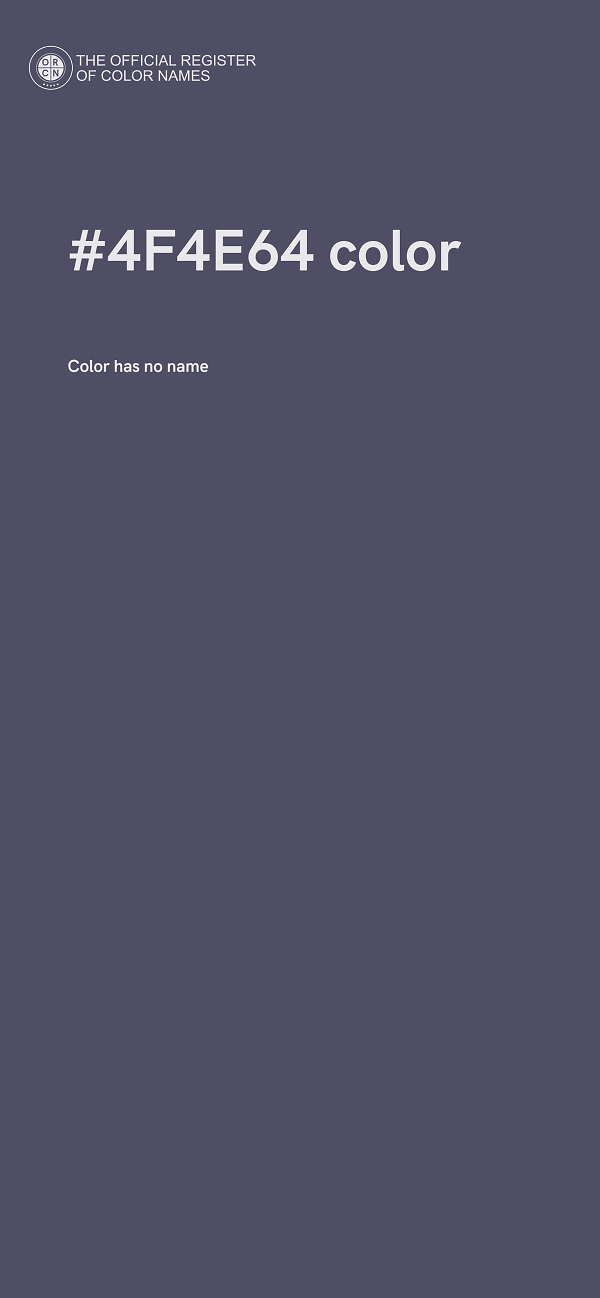 #4F4E64 color image