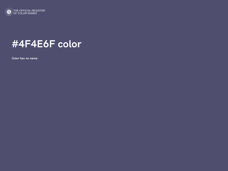 #4F4E6F color image