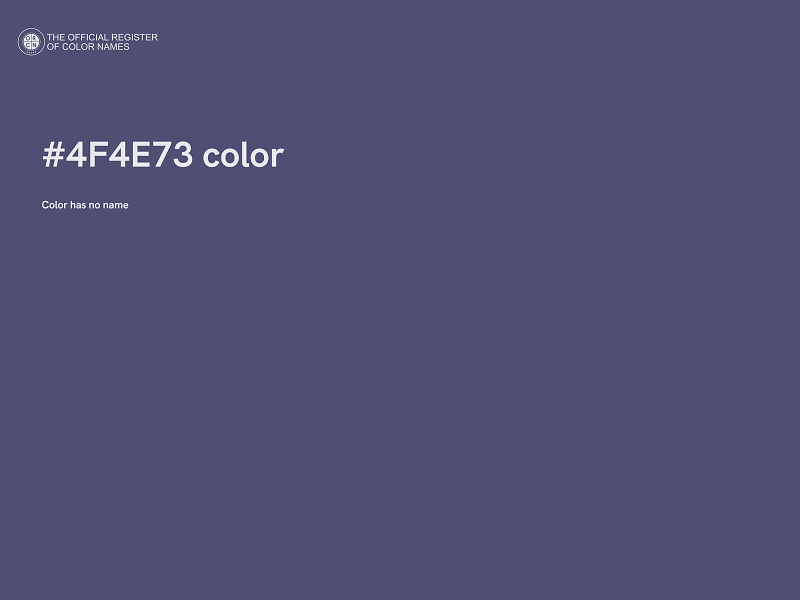 #4F4E73 color image