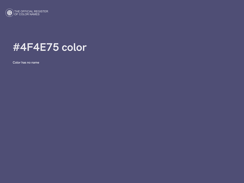 #4F4E75 color image