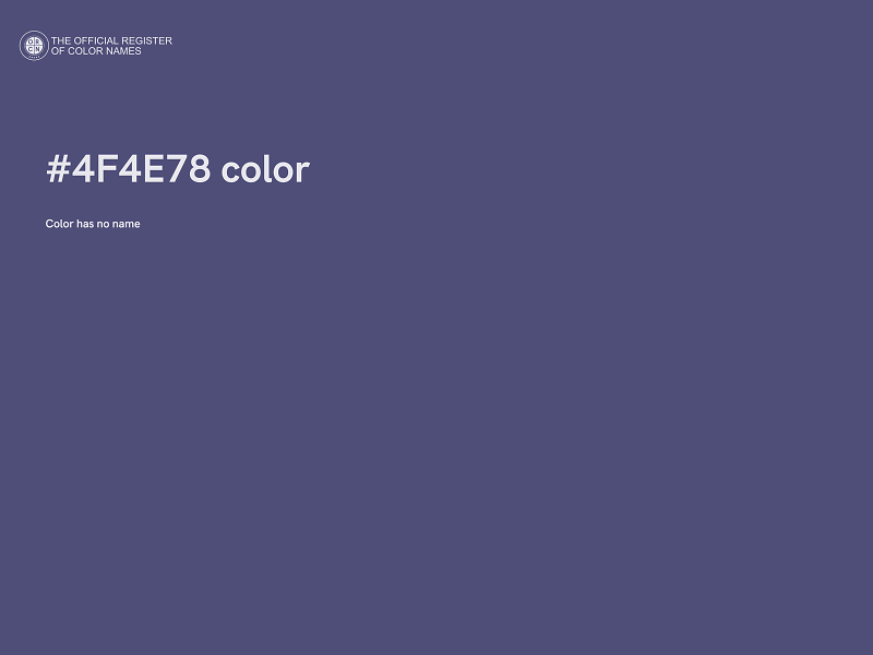 #4F4E78 color image