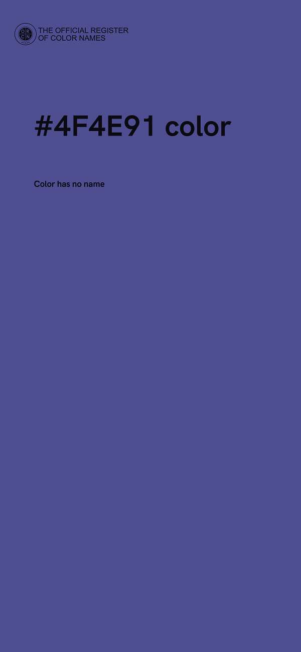 #4F4E91 color image