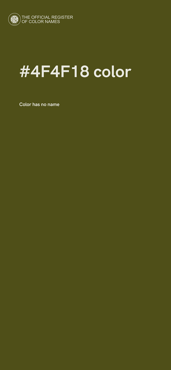 #4F4F18 color image