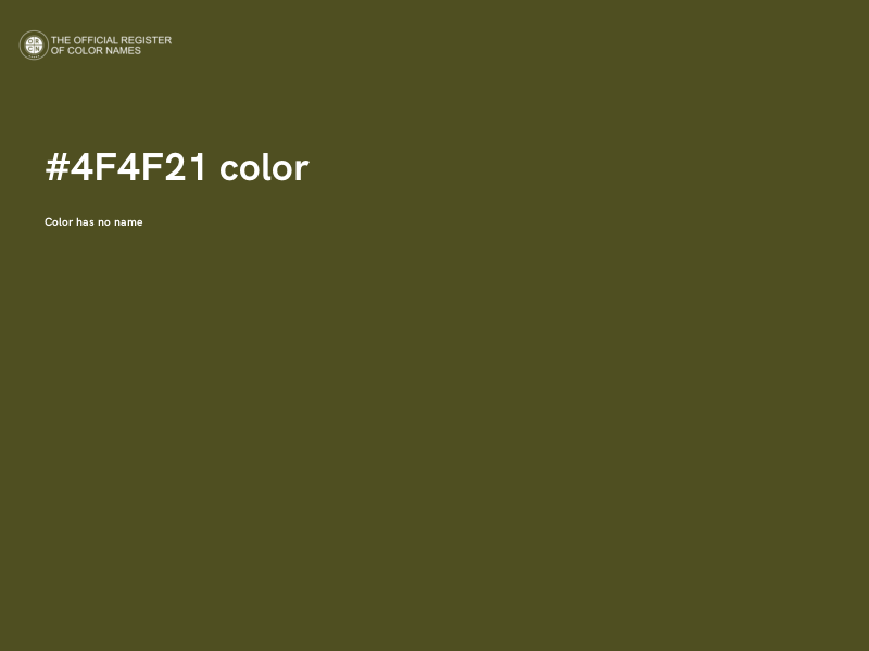 #4F4F21 color image